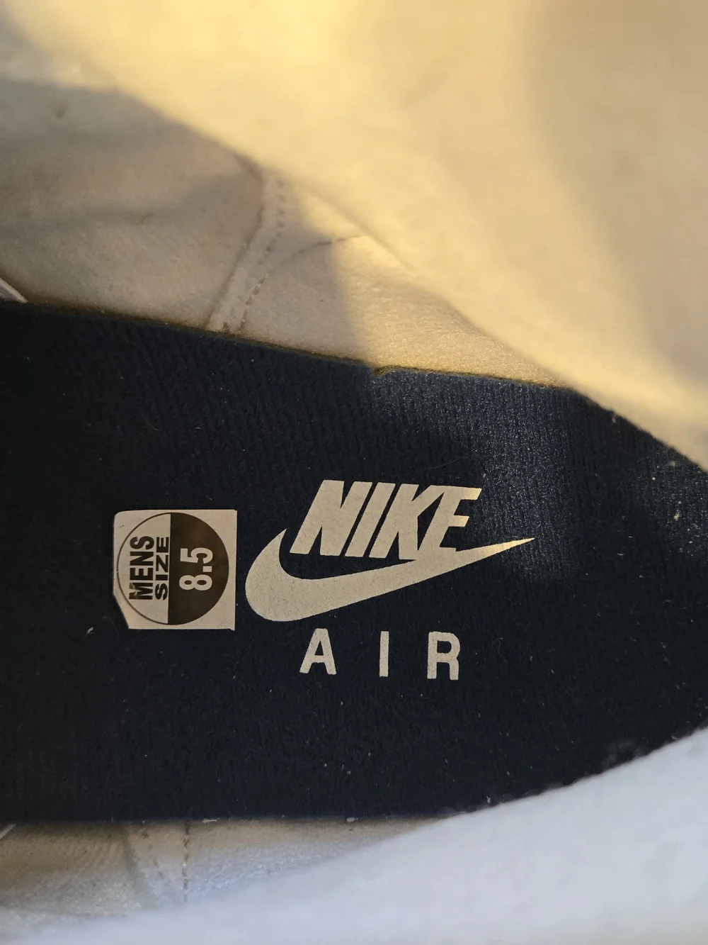 Nike Womens Tan and Navy Sneakers